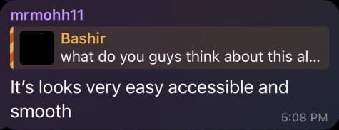 Community message